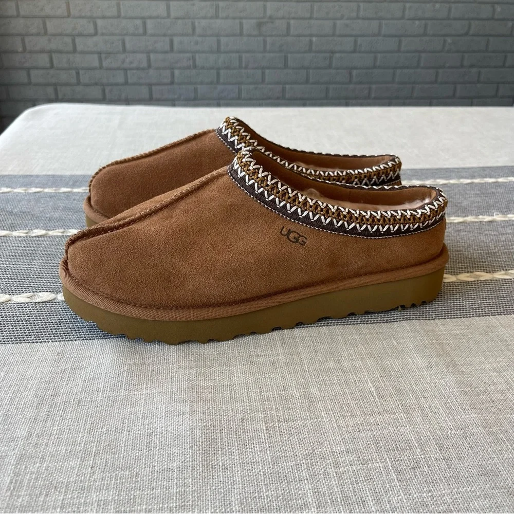 New UGG Tasman Slippers Chestnut Brown Womens Size 8 - Picture 6 of 11